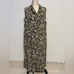 Studio 1940 Dress Olive And Brown
